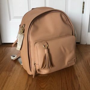 Skiphop beige diaper bag backpack.